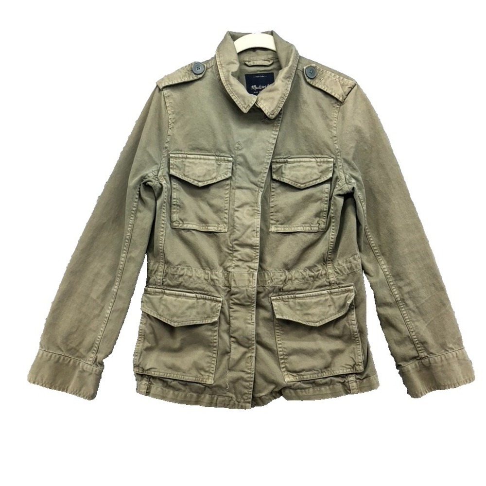 Madewell Outbound Utility Military Jacket Womens Small Green Casual Streetwear